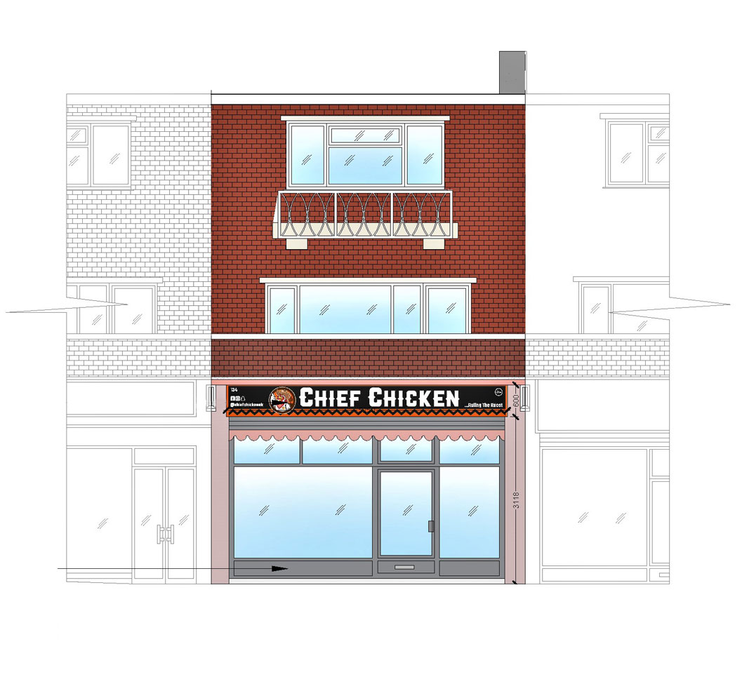 134 South Road, Haywards Heath, RH16 4LT, United Kingdom, Signage Application Front Elevation Main Photo